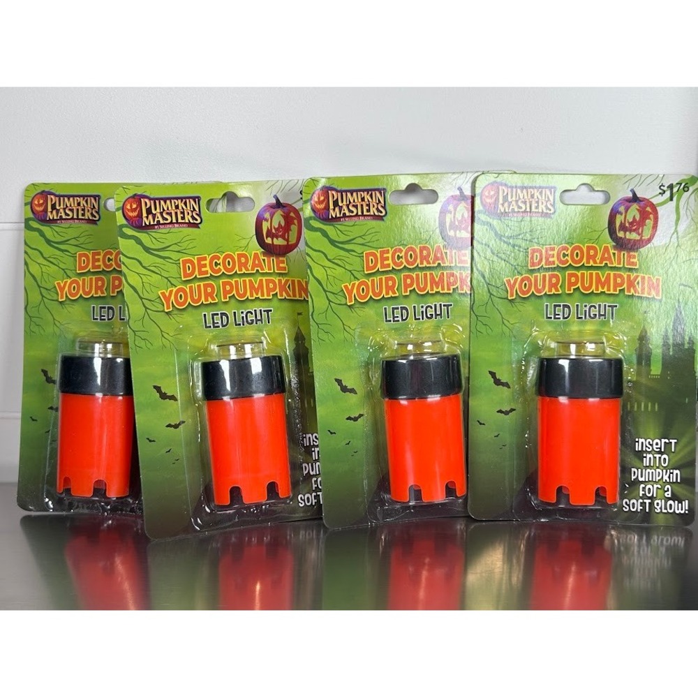 4- Pumpkin Masters Decorate Your Pumpkin LED‎ Light Halloween Decoration NEW